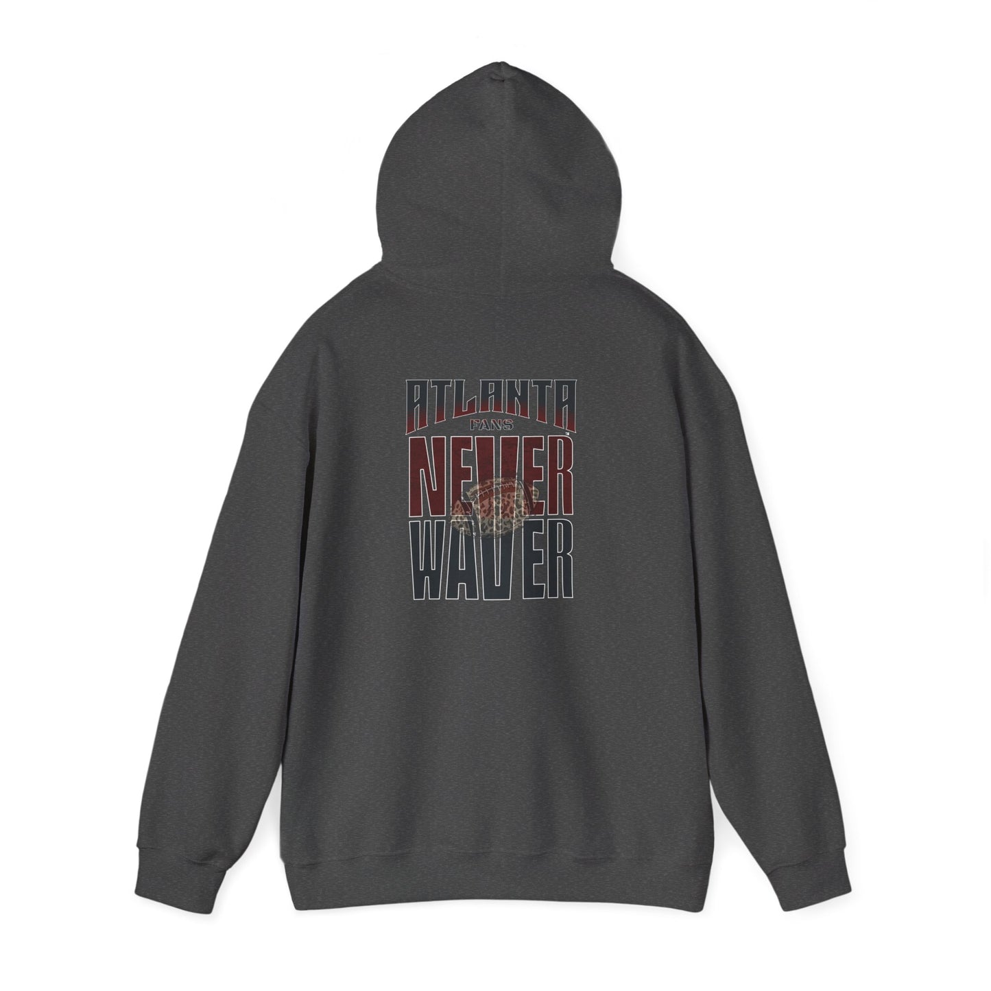 Atlanta Fans Never Waver Leopard Football Sweatshirt Unisex Heavy Blend™ Hoodie
