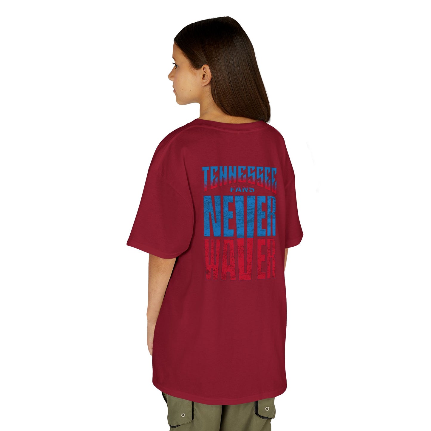 Tennessee Fans Never Waver Kids Heavy Cotton™ Tee
