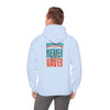 Miami Fans  NEVER WAVER w Leopard Football | Cozy Streetwear for Every Day Unisex Heavy Blend™ Hooded Sweatshirt -