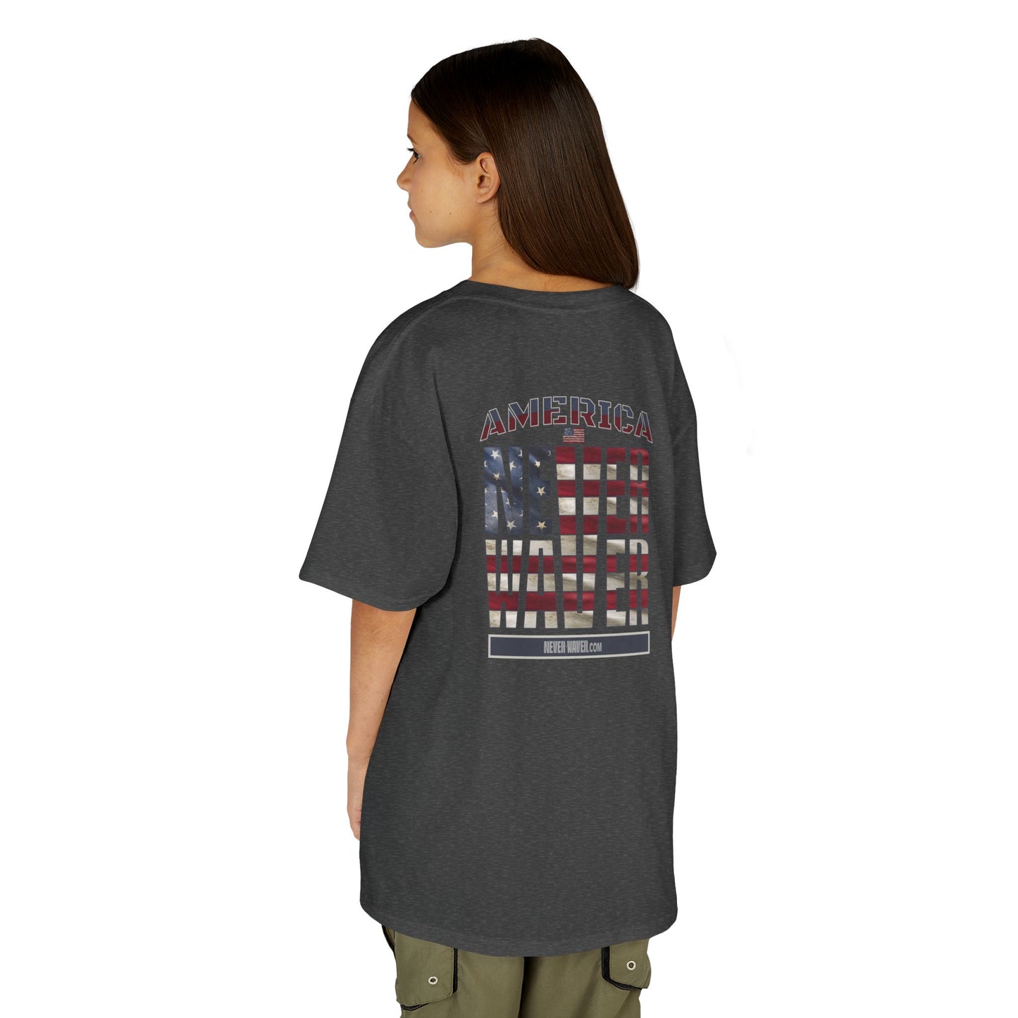 America Never Waver Kids Heavy Cotton™ Tee