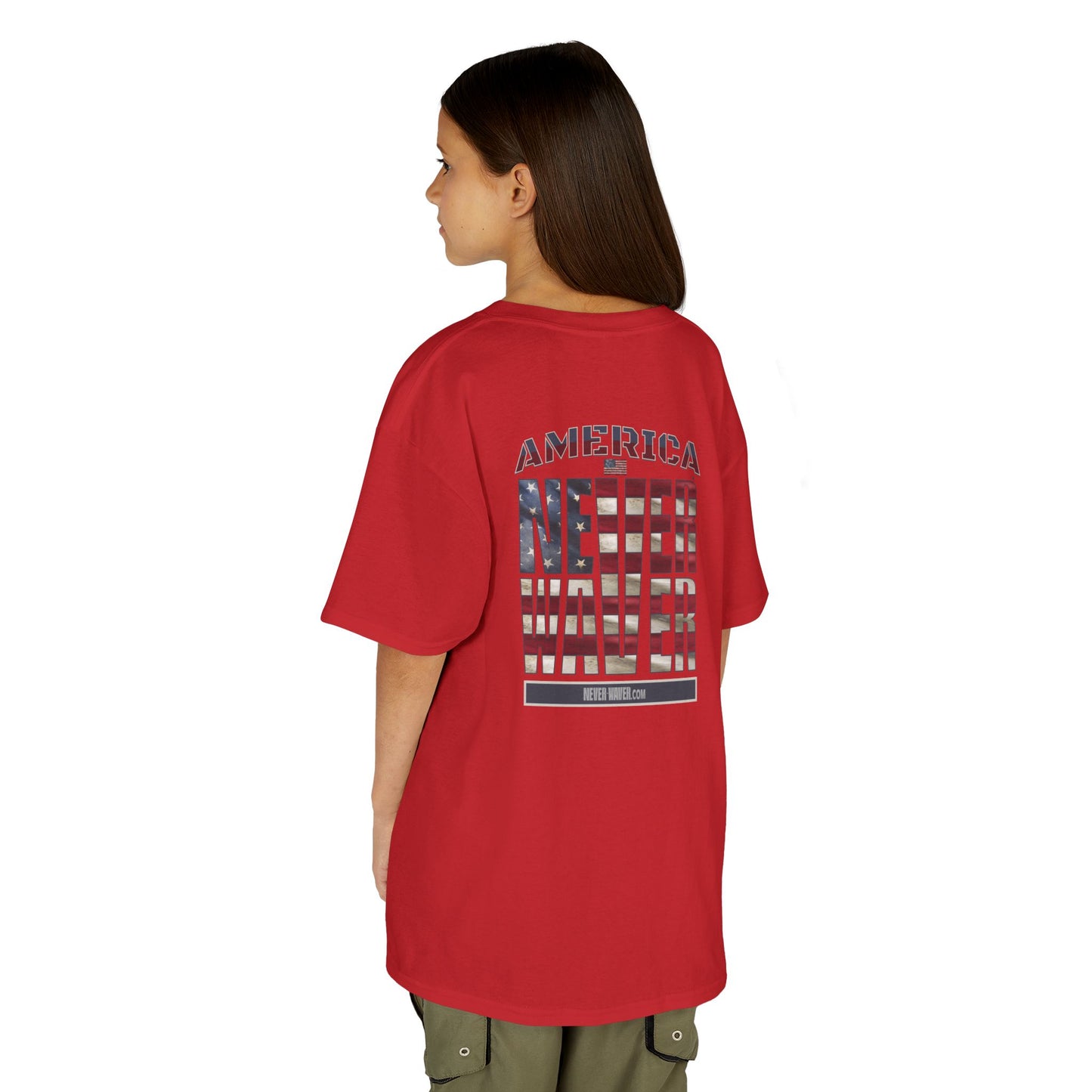 America Never Waver Kids Heavy Cotton™ Tee