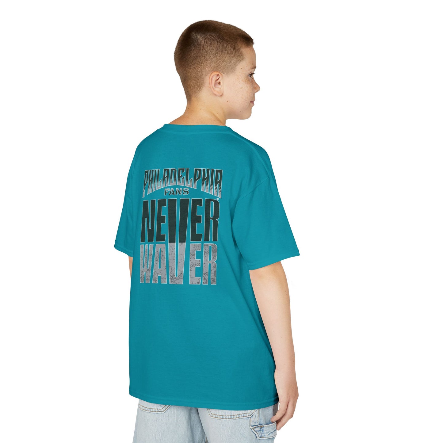 Philadelphia Fans Never Waver Kids Heavy Cotton™ Tee