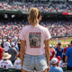 Women's Crop Tee — "Never Waver" Baseball Graphic Tee (Came Out Swinging) by Printify