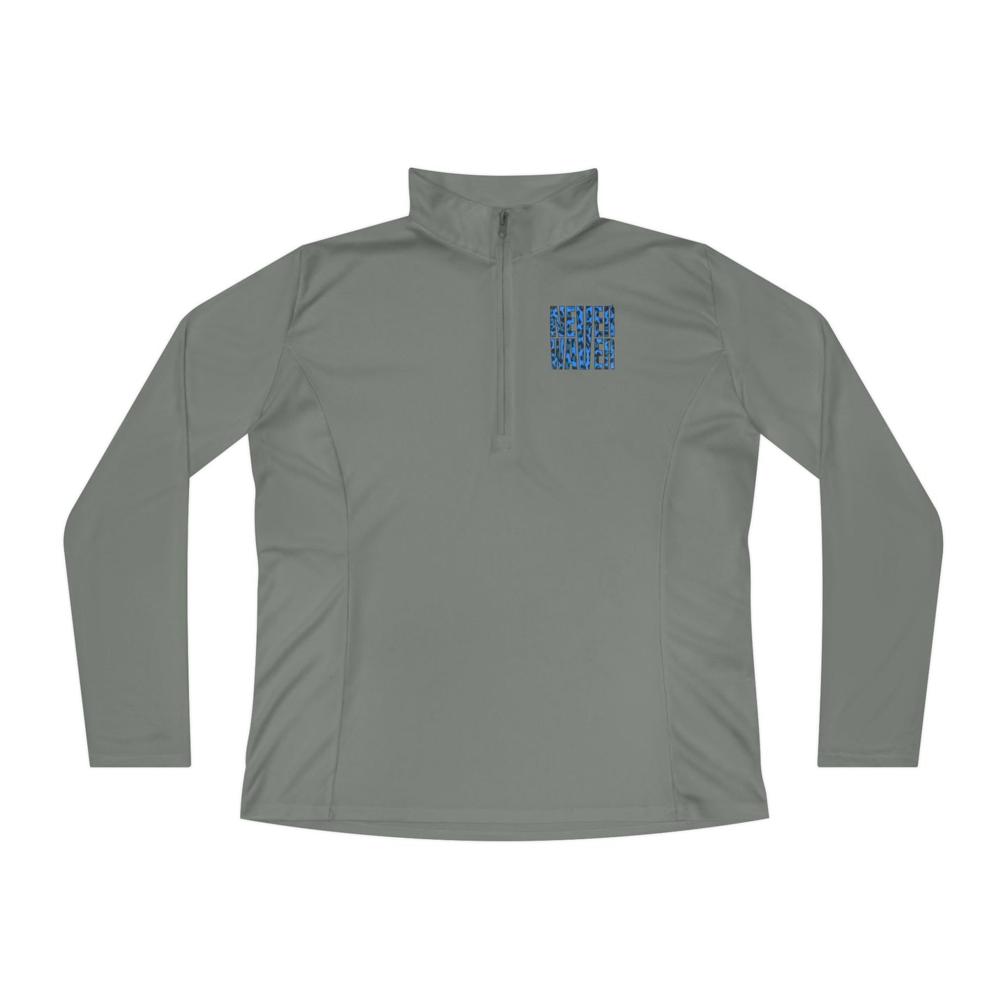 Never Waver Leopard Ladies Quarter-Zip Pullover