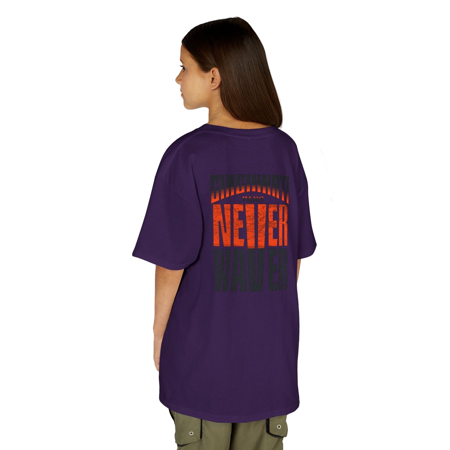 Cincinnati Fans Never Waver Kids Heavy Cotton™ Tee
