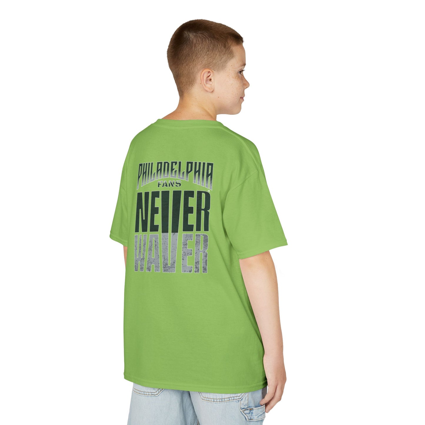 Philadelphia Fans Never Waver Kids Heavy Cotton™ Tee
