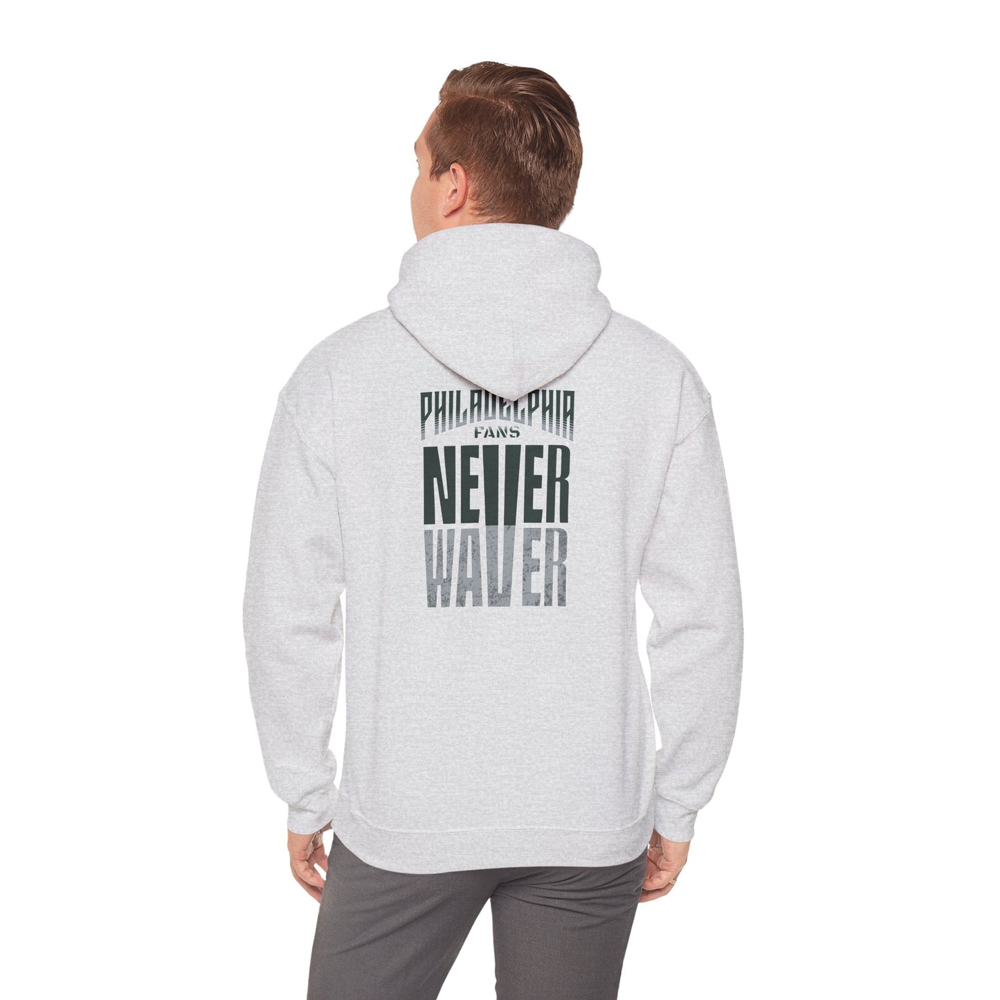 Philadelphia Fans Never Waver Unisex Heavy Blend™ Hooded Sweatshirt