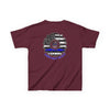 Never Waver Always Back The Blue   Kids Heavy Cotton™ Tee