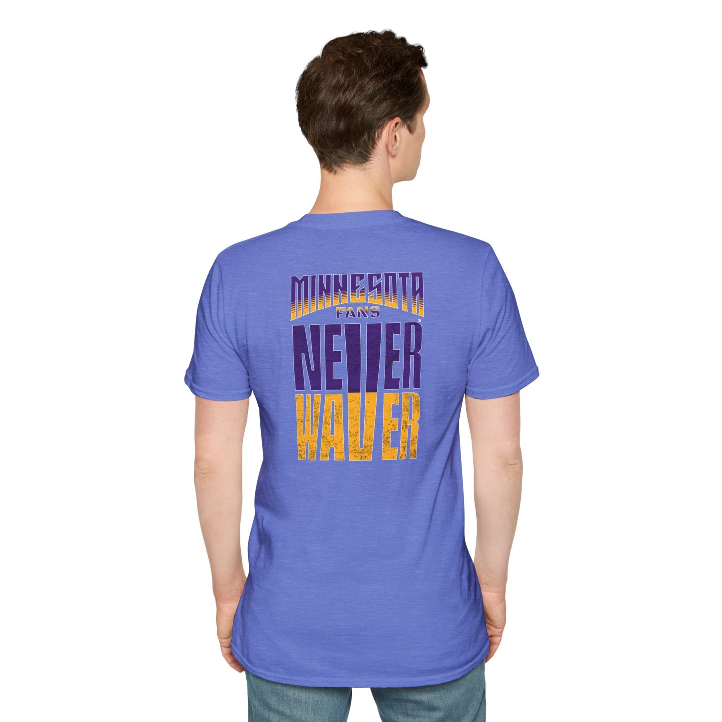 Minnesota Fans Never Waver Unisex Softstyle T-Shirt