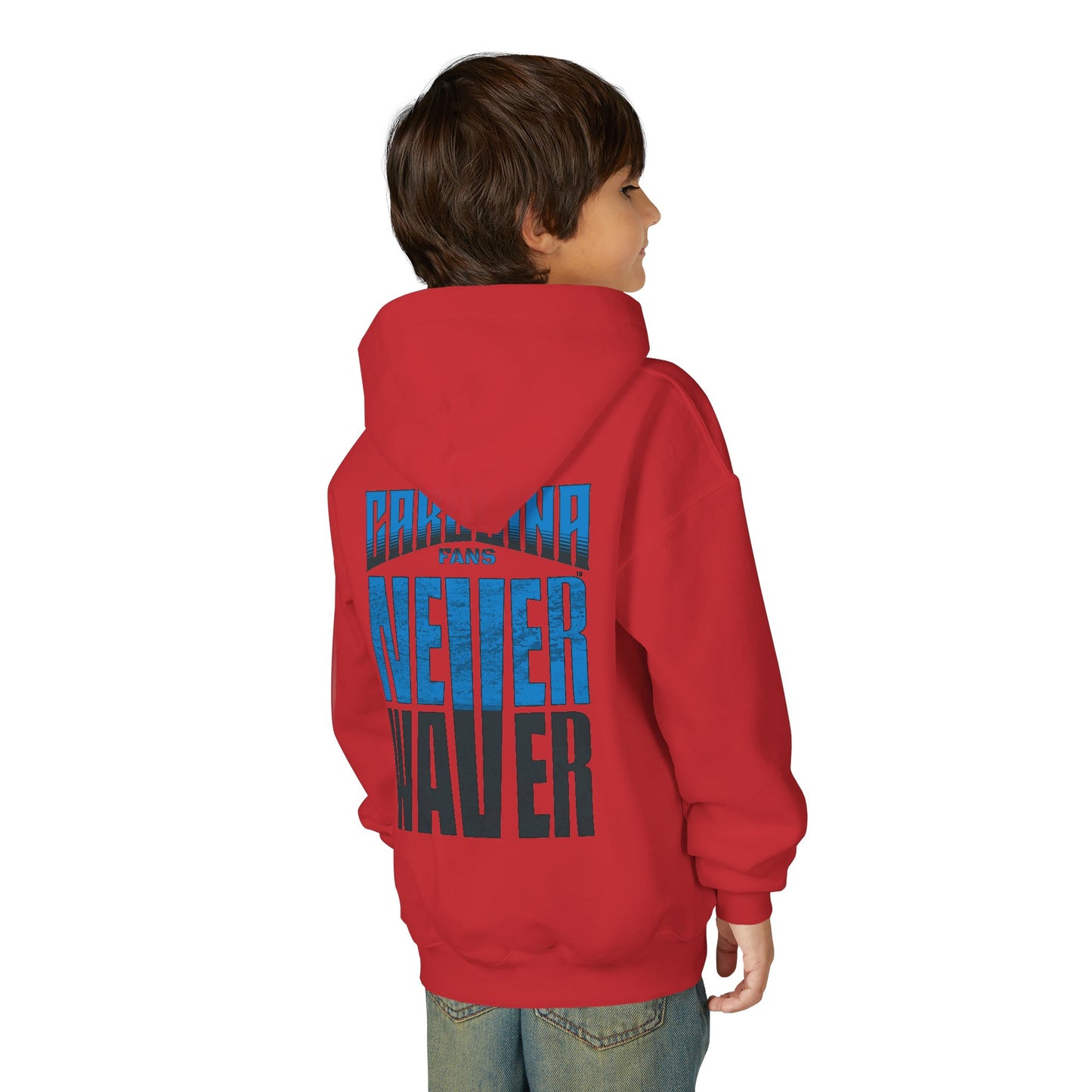 Carolina Fans Never Waver Youth Heavy Blend Hooded Sweatshirt