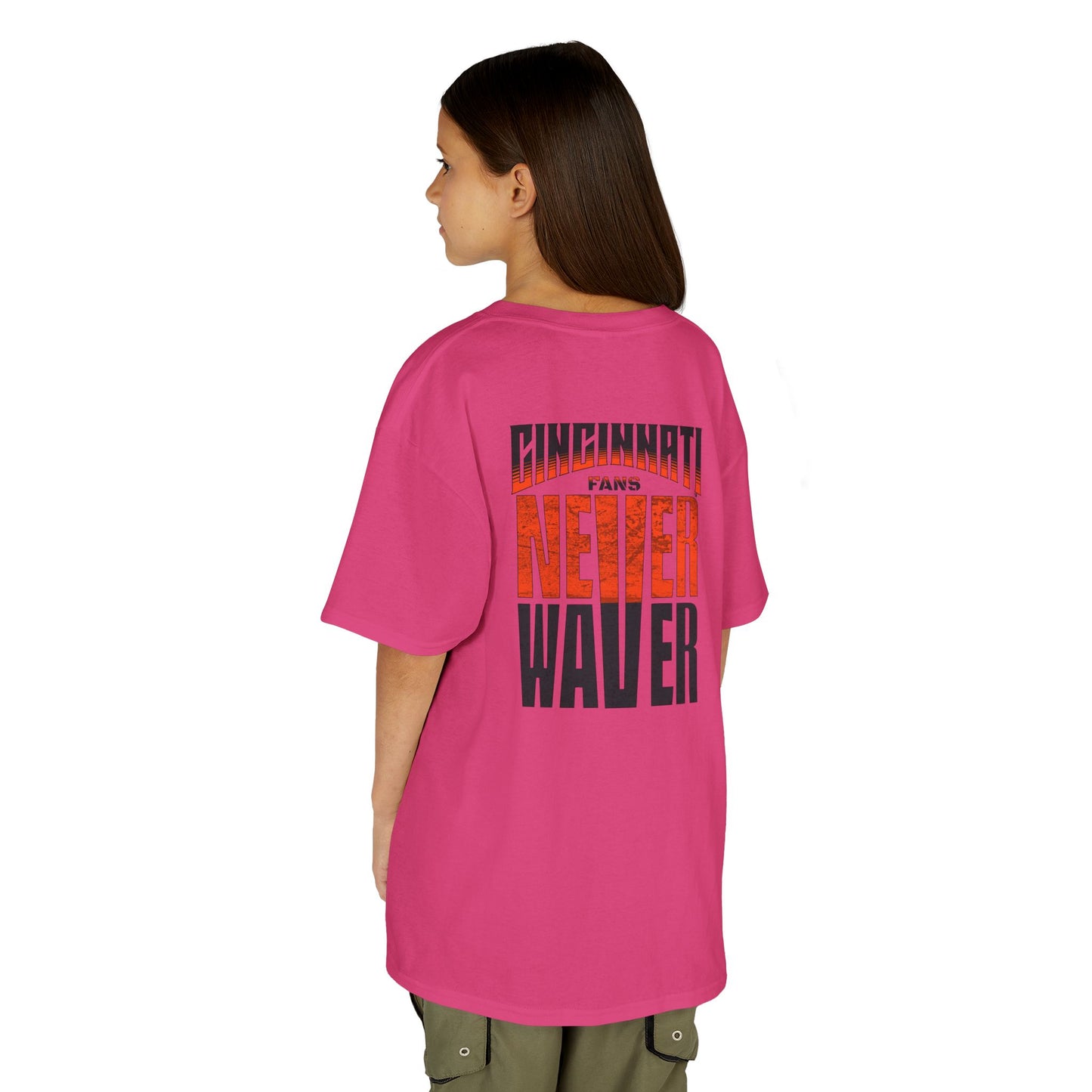 Cincinnati Fans Never Waver Kids Heavy Cotton™ Tee