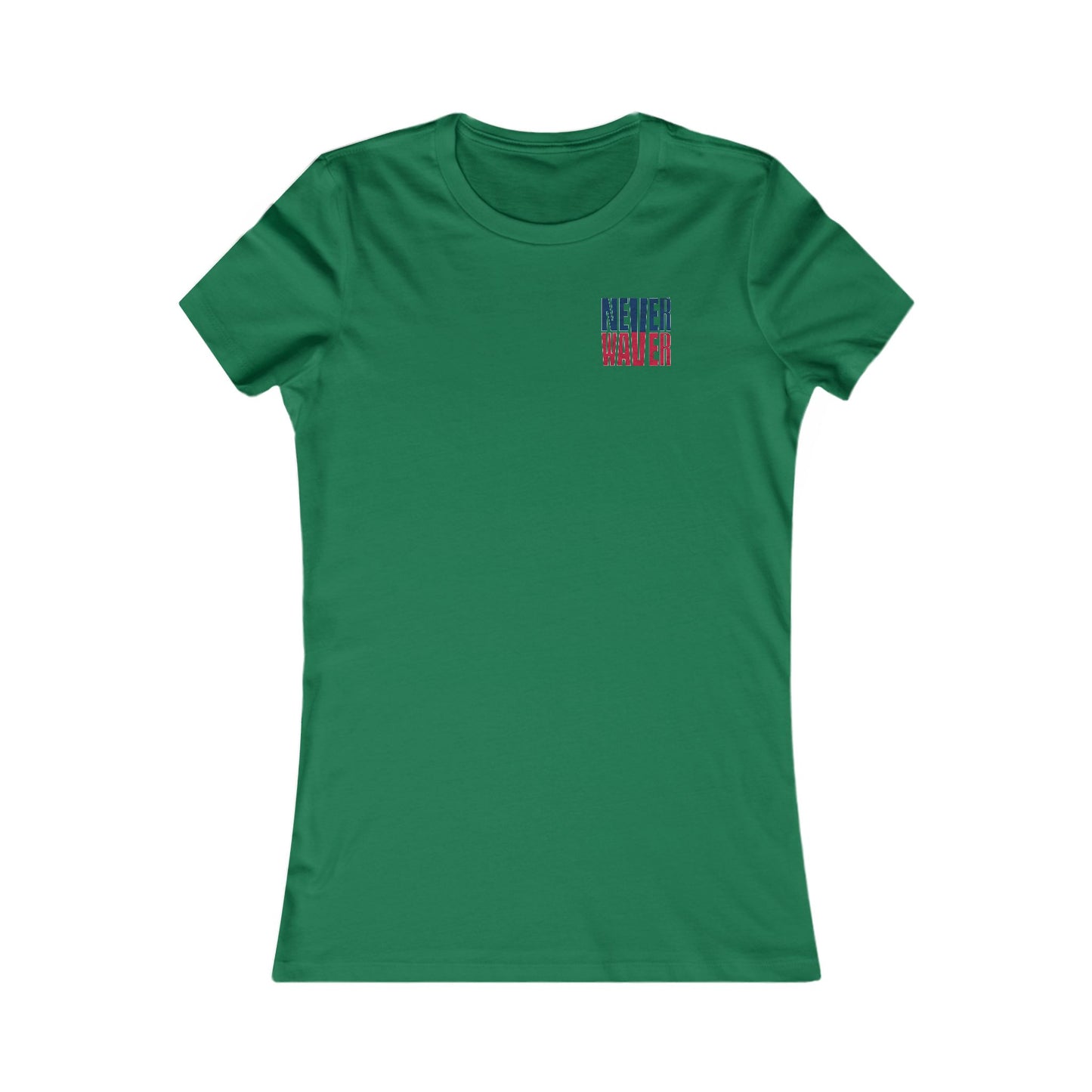 New England Fans Never Waver W-Leopard Football Women's Favorite Tee