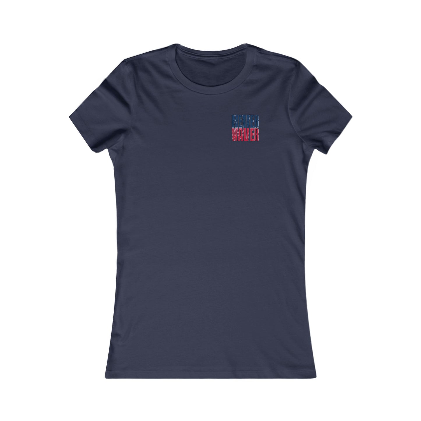 New England Fans Never Waver W-Leopard Football Women's Favorite Tee