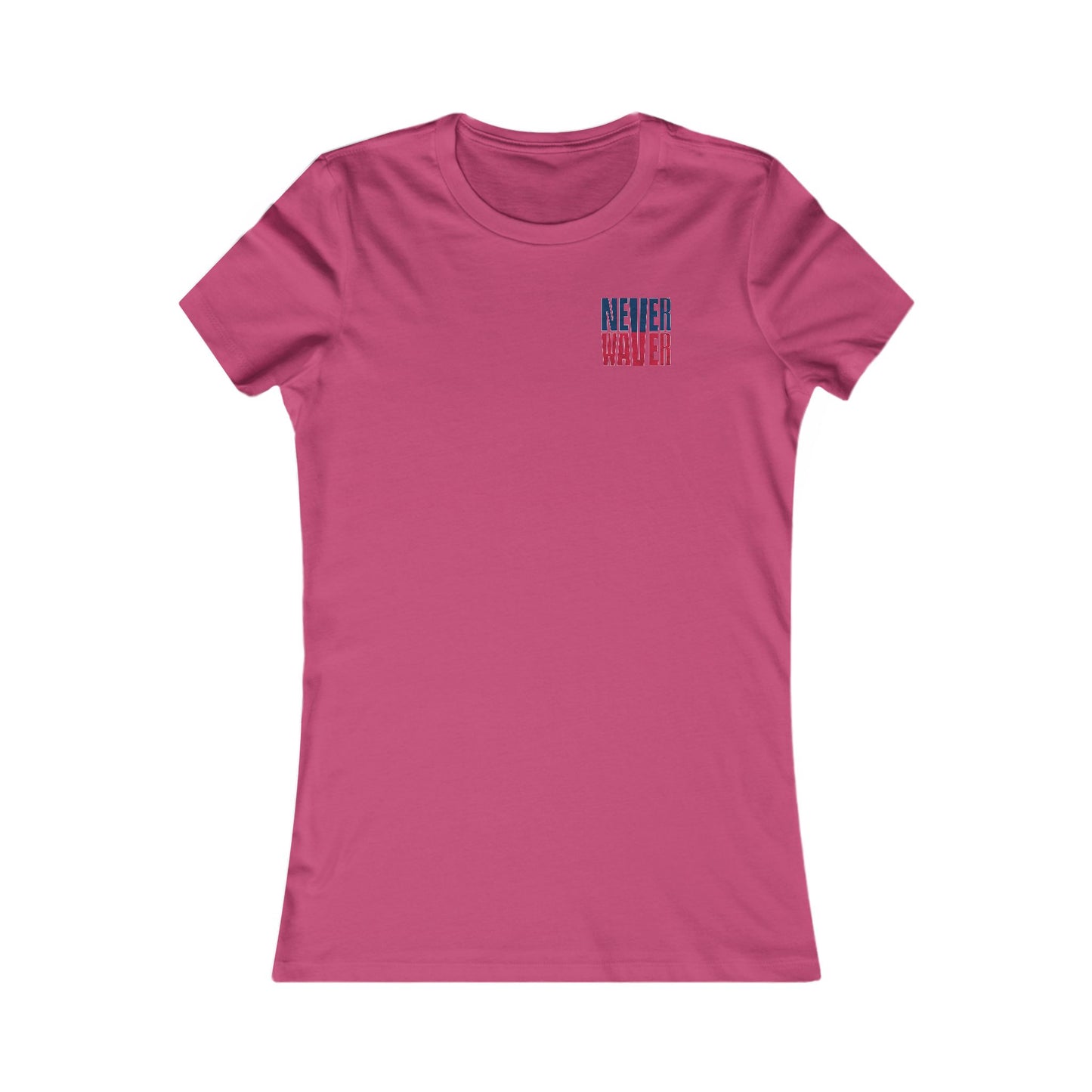 New England Fans Never Waver W-Leopard Football Women's Favorite Tee