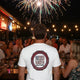 'Never Waver Remember who the F@{k you are' Circular Barbed-Wire Logo Graphic T-Shirt by Printify