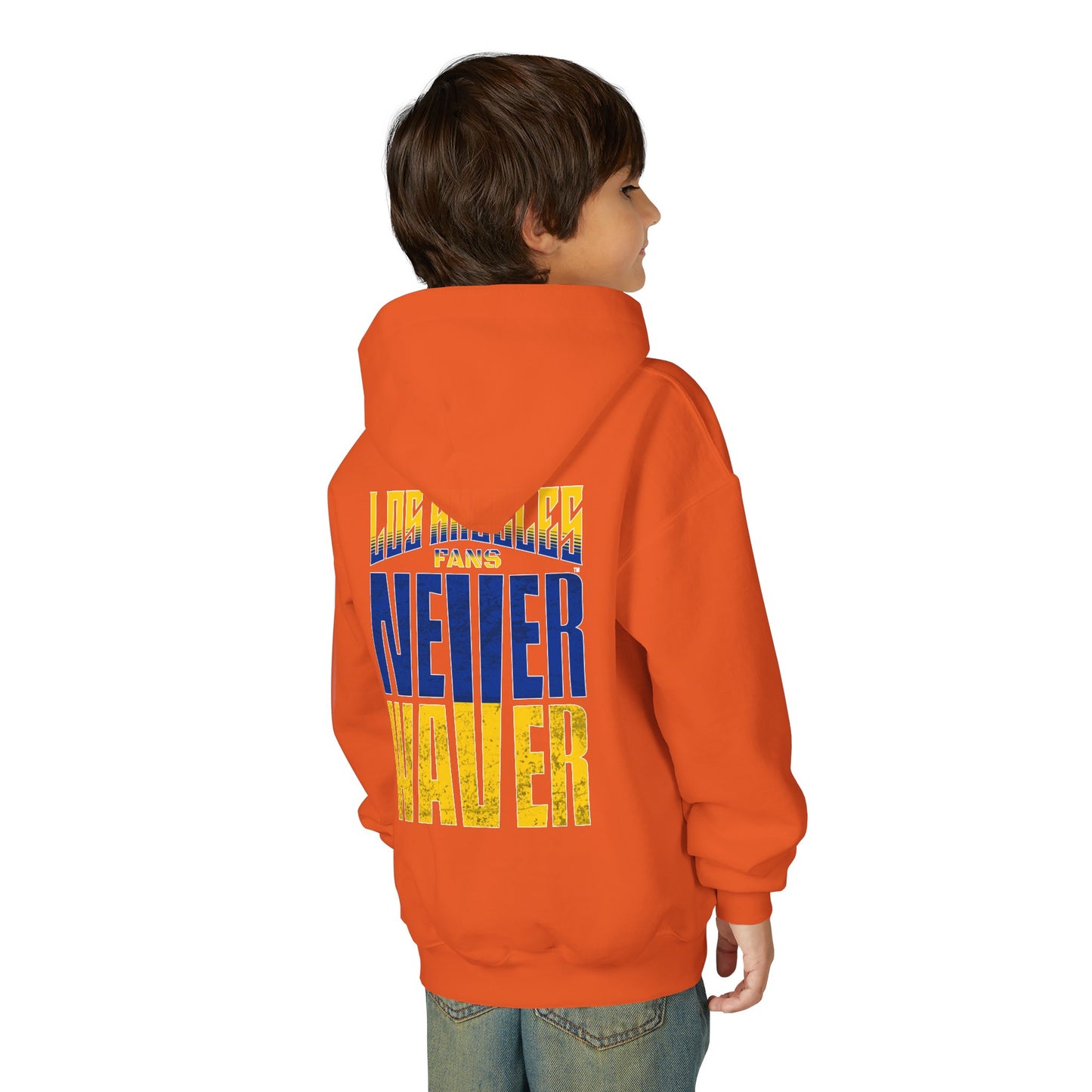 Los Angeles  Fans Never Waver Youth Heavy Blend Hooded Sweatshirt