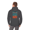 Miami Fans  NEVER WAVER w Leopard Football | Cozy Streetwear for Every Day Unisex Heavy Blend™ Hooded Sweatshirt -