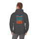Miami Fans  NEVER WAVER w Leopard Football | Cozy Streetwear for Every Day Unisex Heavy Blend™ Hooded Sweatshirt -
