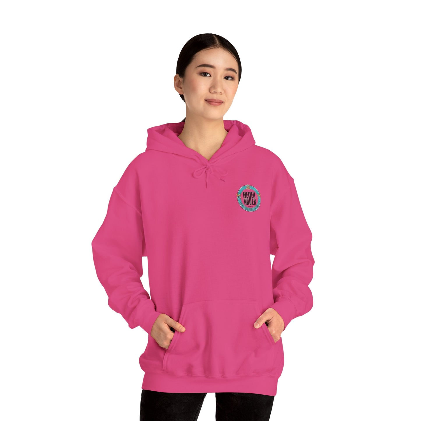 Eco-Friendly Unisex Hoodie: "Never Waver Save Water Drink Tiki Drinks"