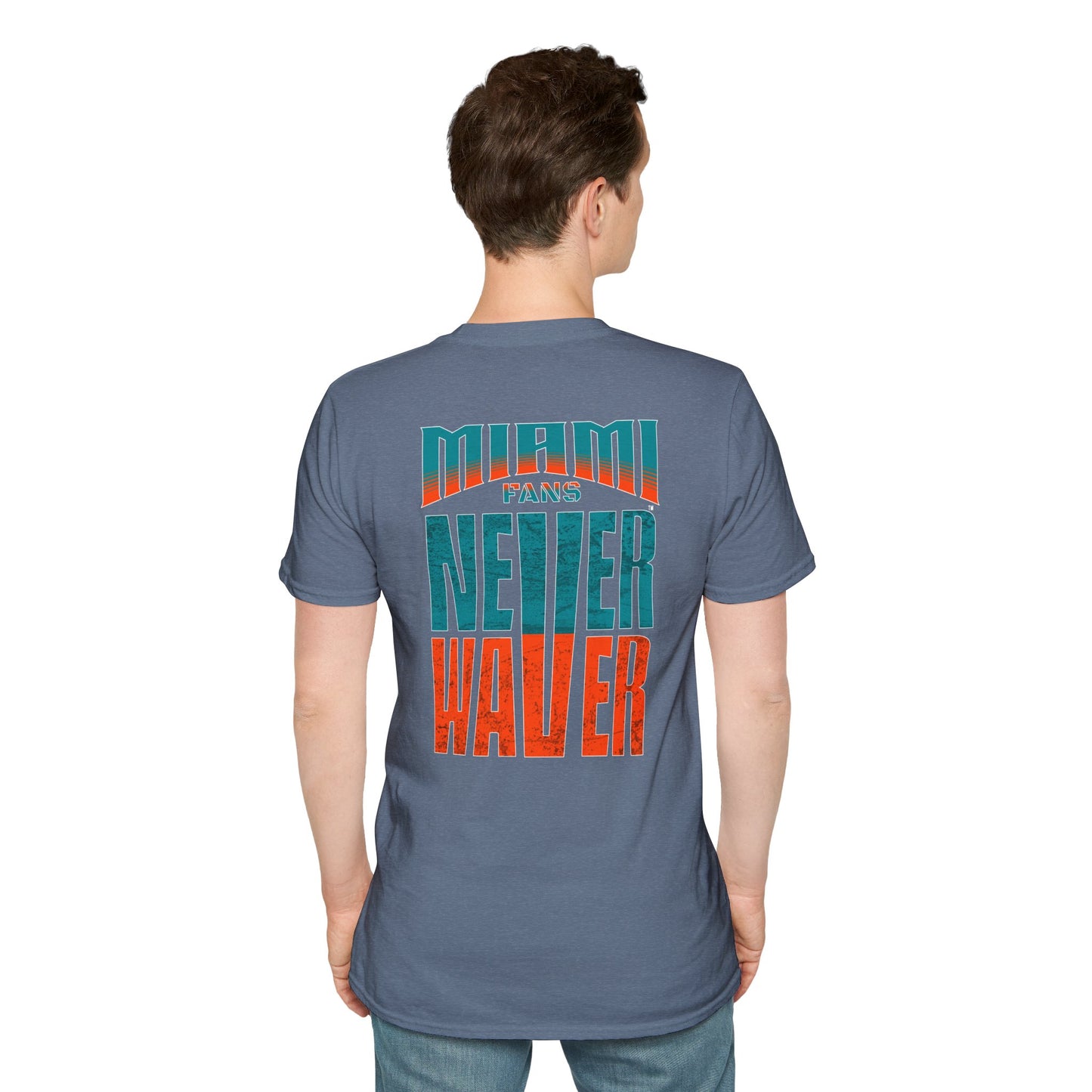 Miami Fans Never Waver Unisex Softstyle T-Shirt