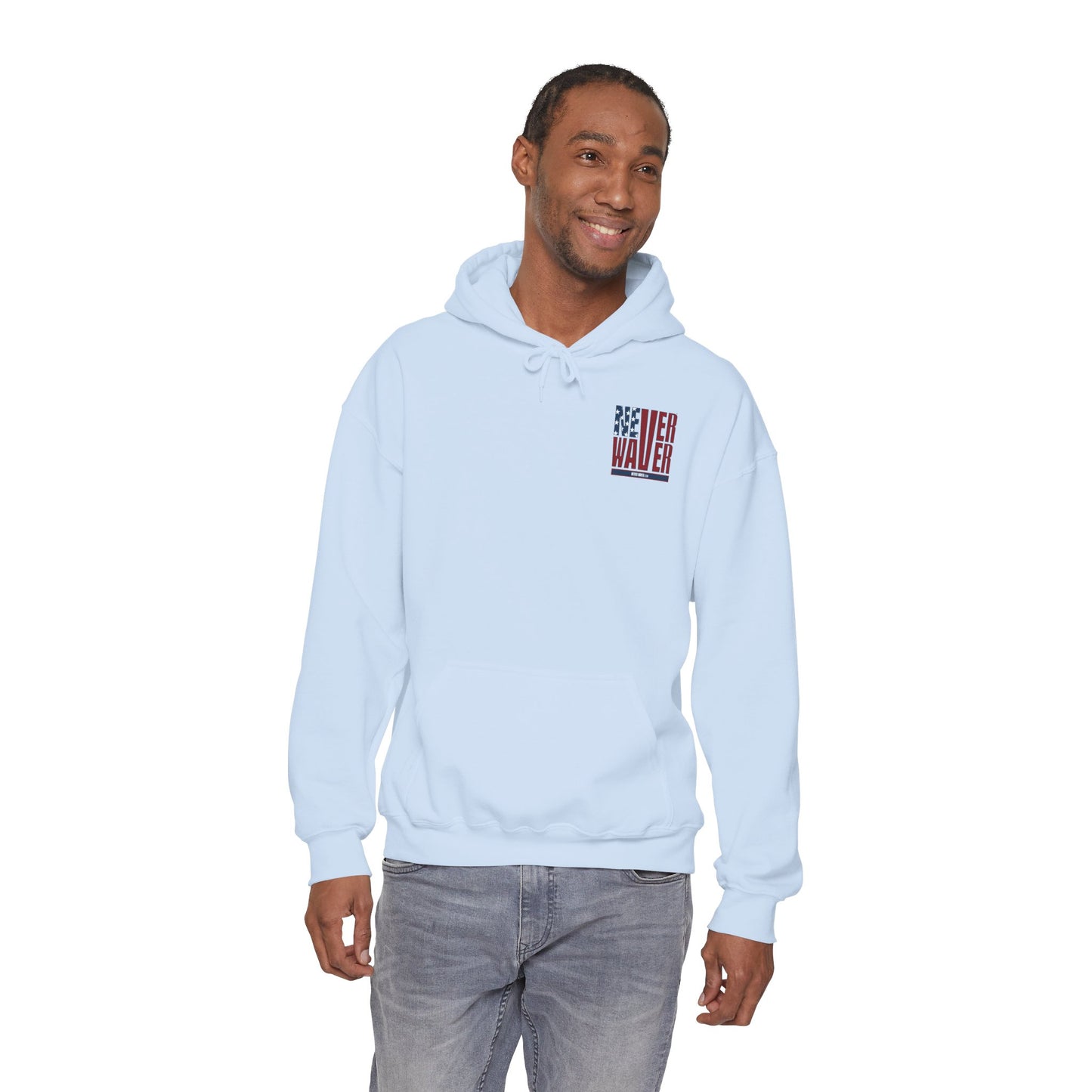Never Waver Husband Daddy Protector Hero Unisex Heavy Blend™ Hooded Sweatshirt