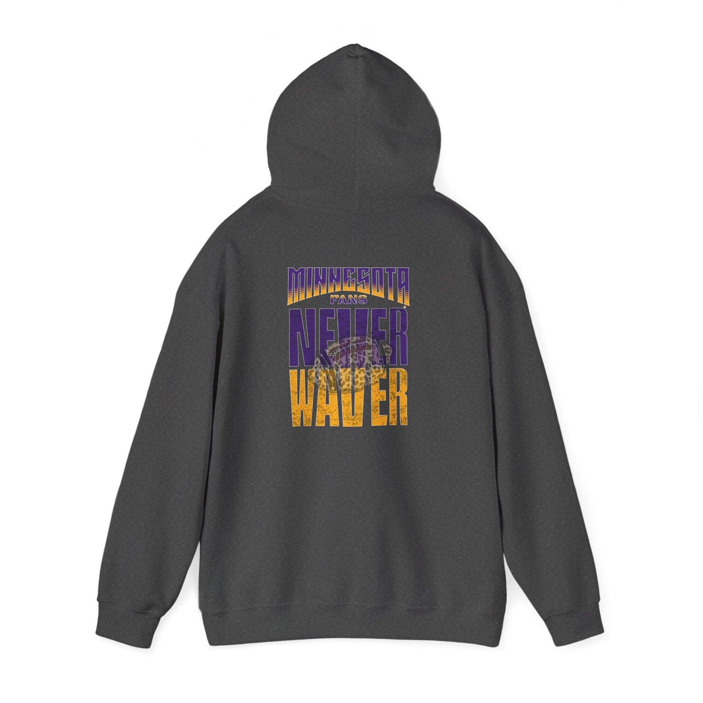Minnesota Fans Never Waver w Leopard Football Unisex Heavy Blend™ Hoodie