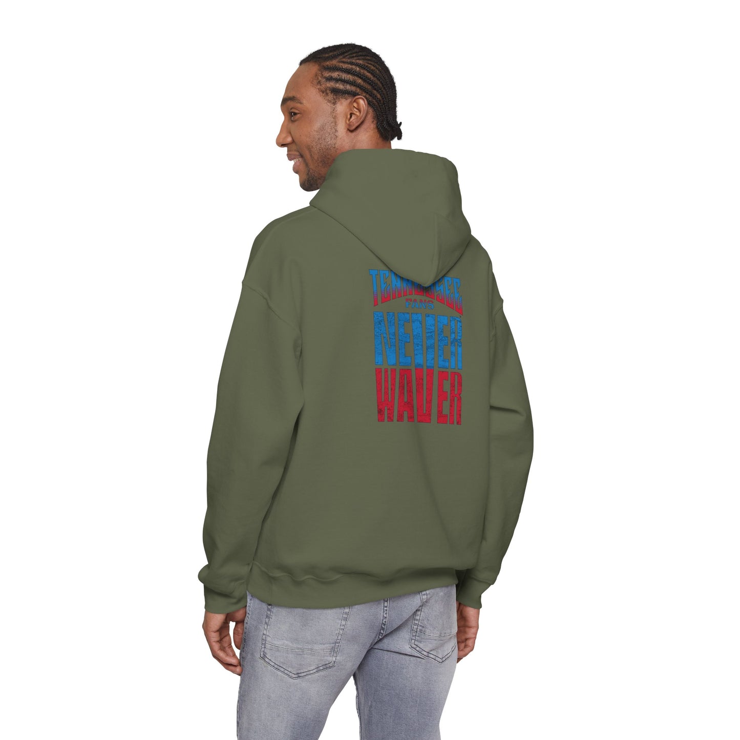 Tennessee Fans Never Waver Unisex Heavy Blend™ Hooded Sweatshirt – Casual Comfort for All Occasions