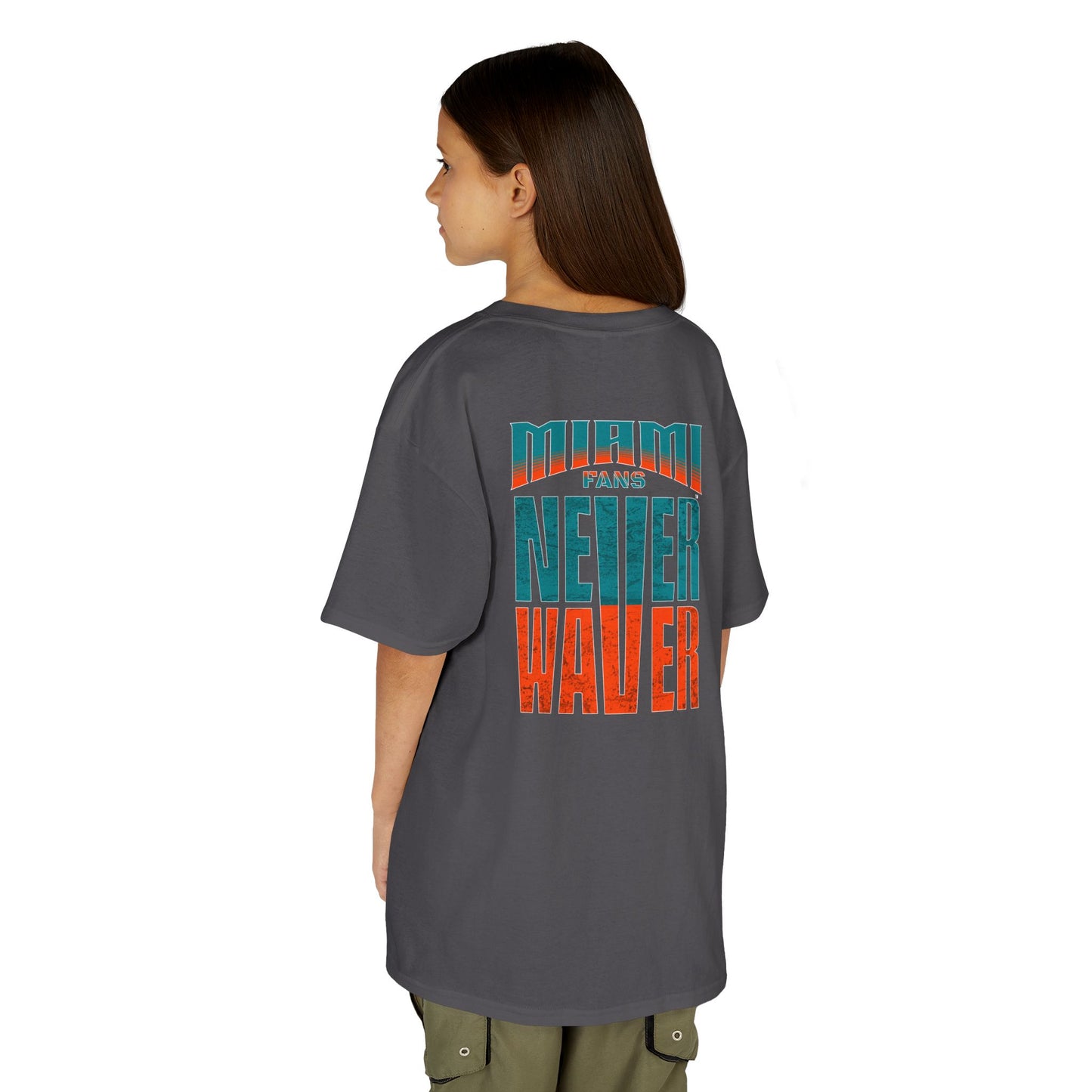 Miami Fans Never Waver Kids Heavy Cotton™ Tee