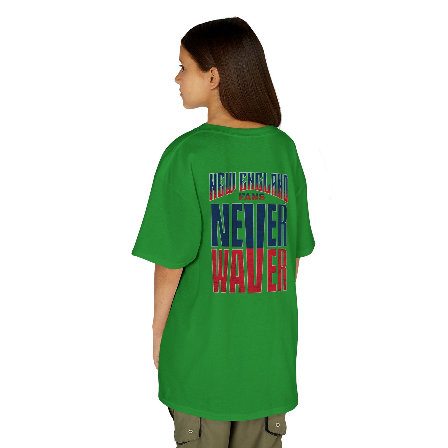 New England Fans Never Waver Kids Heavy Cotton™ Tee