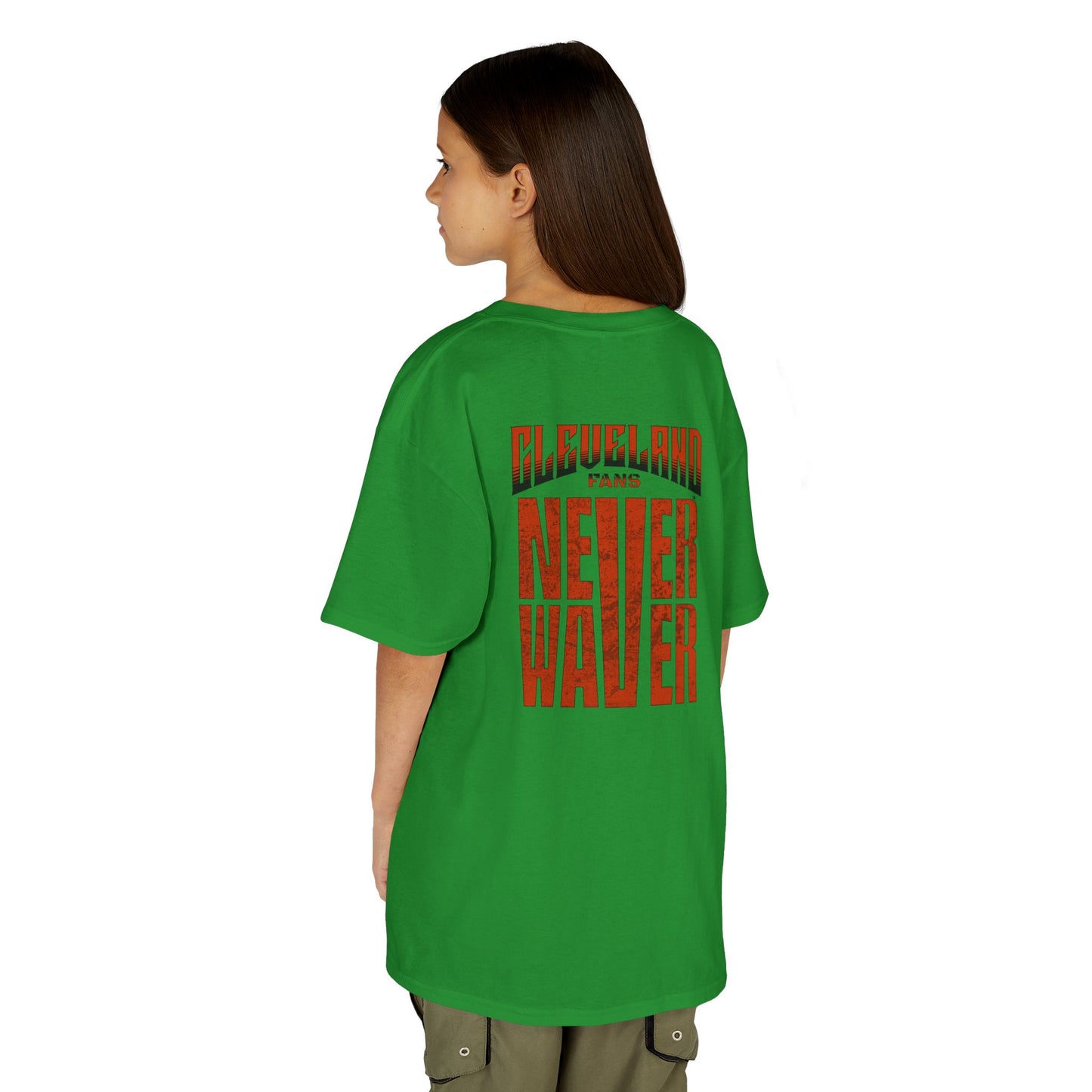 Cleveland Fans Never Waver Kids Heavy Cotton™ Tee