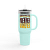 Washington Fans Never Waver W-Leopard Football Insulated Travel Mug, 40oz