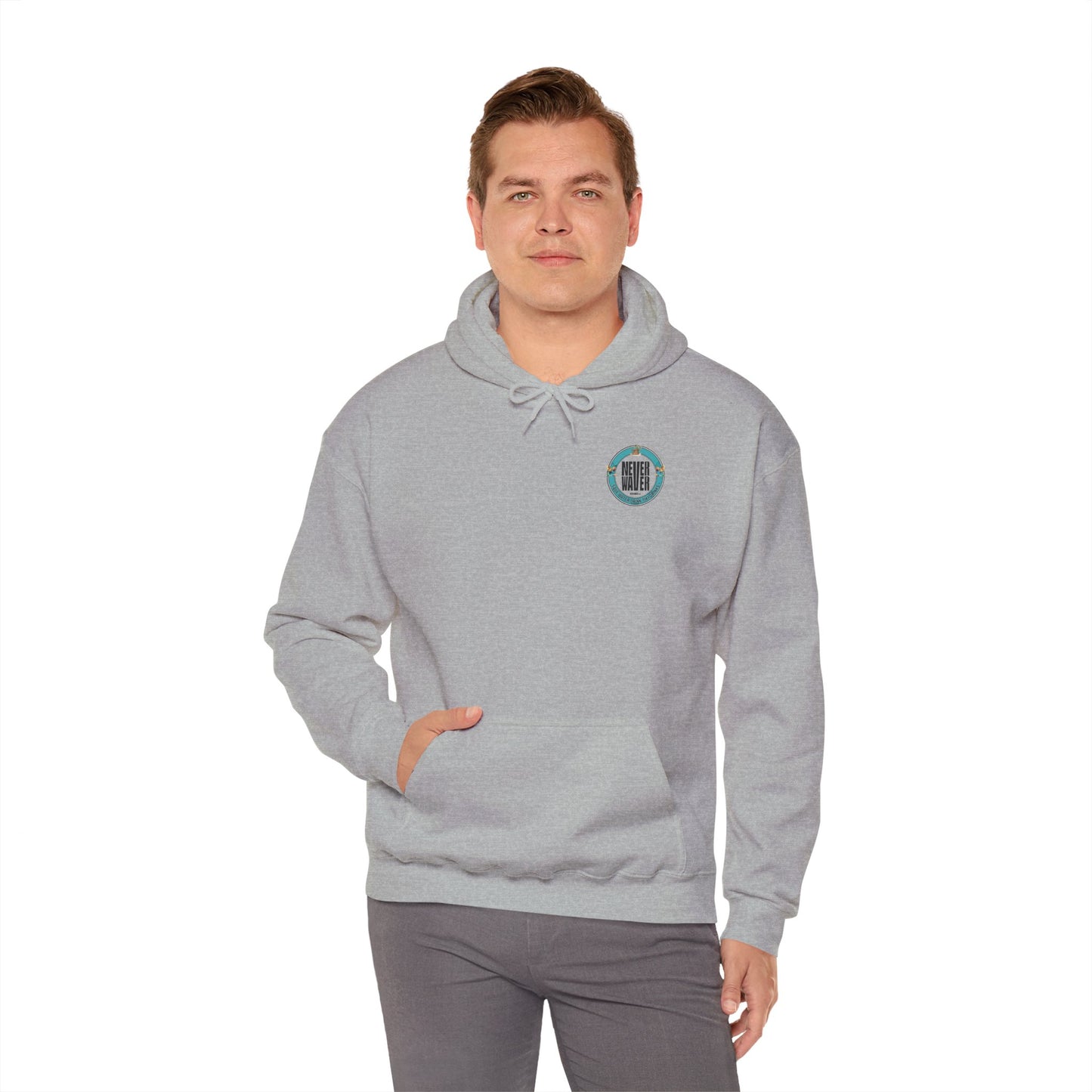 Eco-Friendly Unisex Hoodie: "Never Waver Save Water Drink Tiki Drinks"