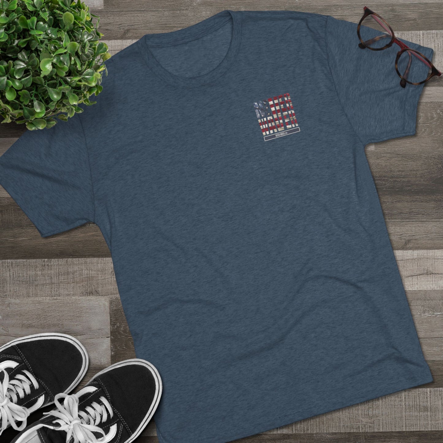 Respect Is Earned Never Waver It's Not Given Unisex Tri-Blend Crew Tee