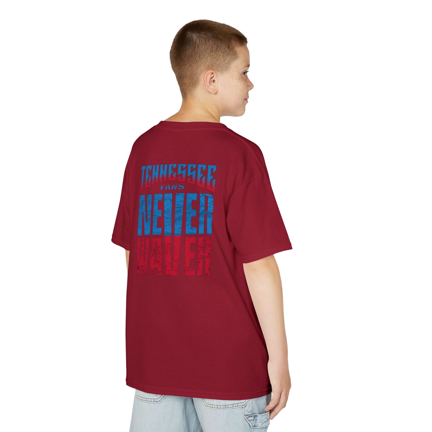 Tennessee Fans Never Waver Kids Heavy Cotton™ Tee