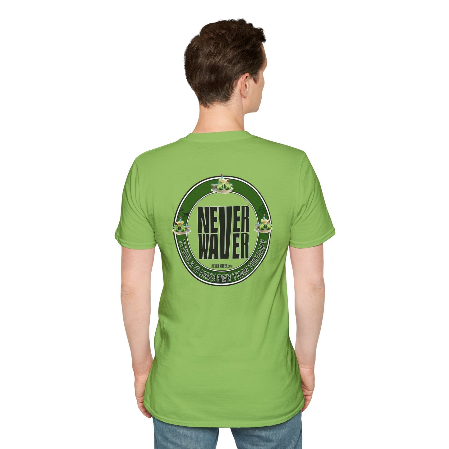 Never Waver Tequila Is Cheaper Than Therapy Unisex T-Shirt Funny Tee
