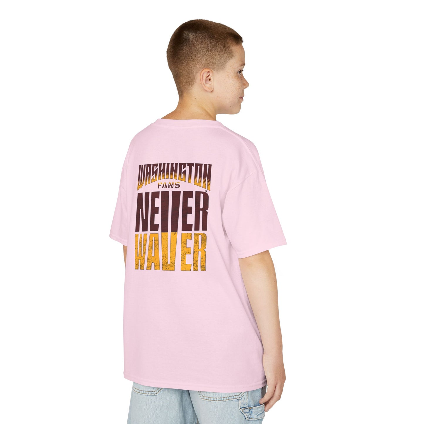 Washington Fans Never Waver Kids Heavy Cotton™ Tee