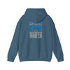 "Detroit Fans NEVER WAVER w Leopard Football" Inspirational Wear Unisex Heavy Blend™ Hooded Sweatshirt