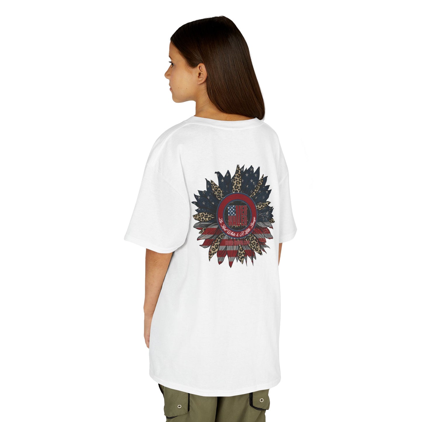 Kids Heavy Cotton™ Never Waver  Be Red White and- A Little Bougie Stylish, Comfortable Everyday Wear