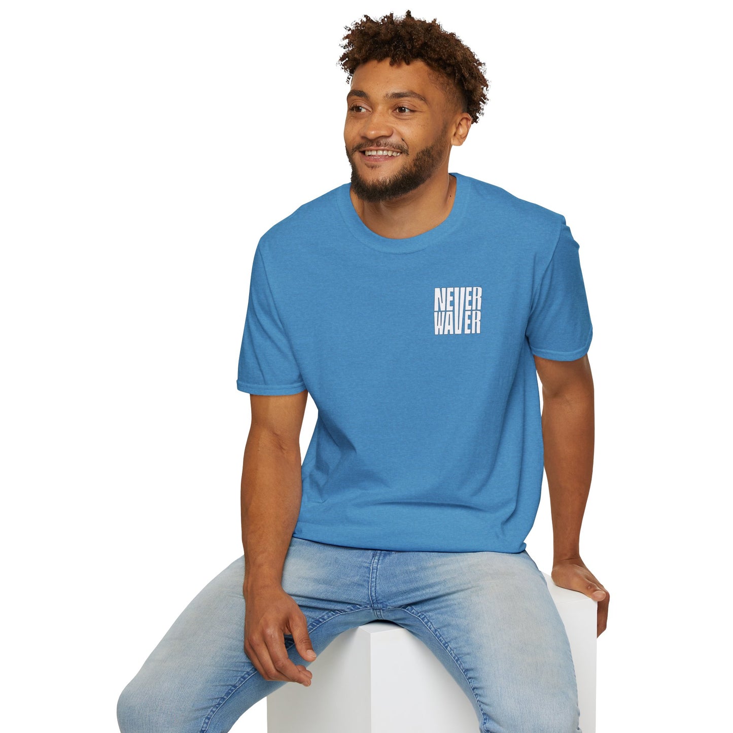 Never Waver I don't ride the Crazy Train I Drive it Unisex Softstyle T-Shirt