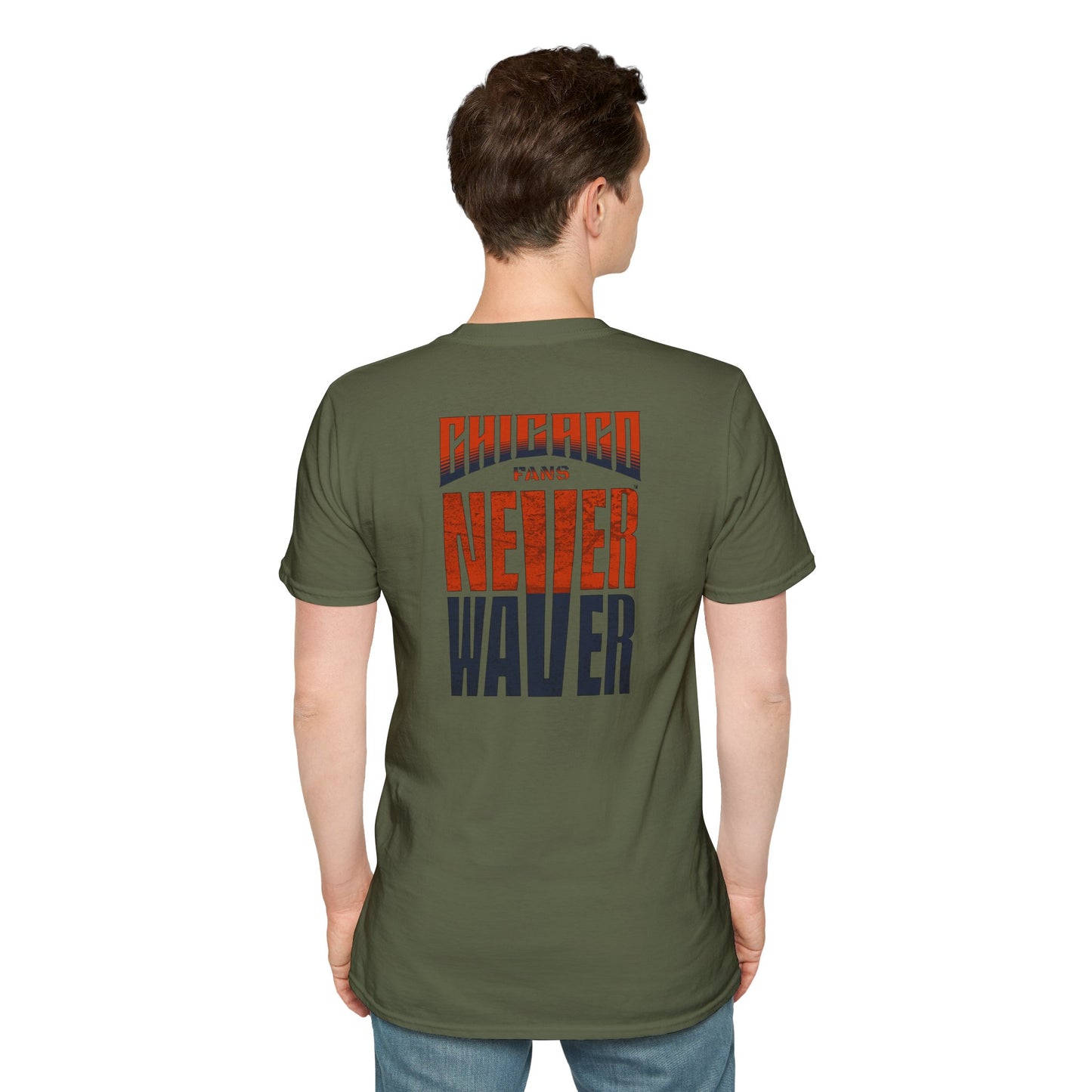 Chicago Fans Never Waver Unisex Softstyle T-Shirt