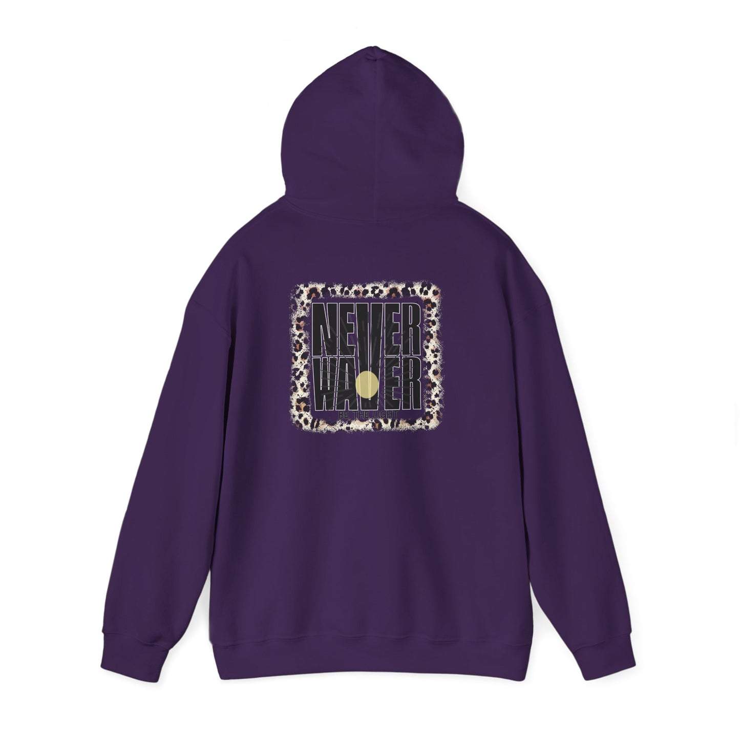 NEVER WAVER Be The Light Unisex Heavy Blend™ Hooded Sweatshirt