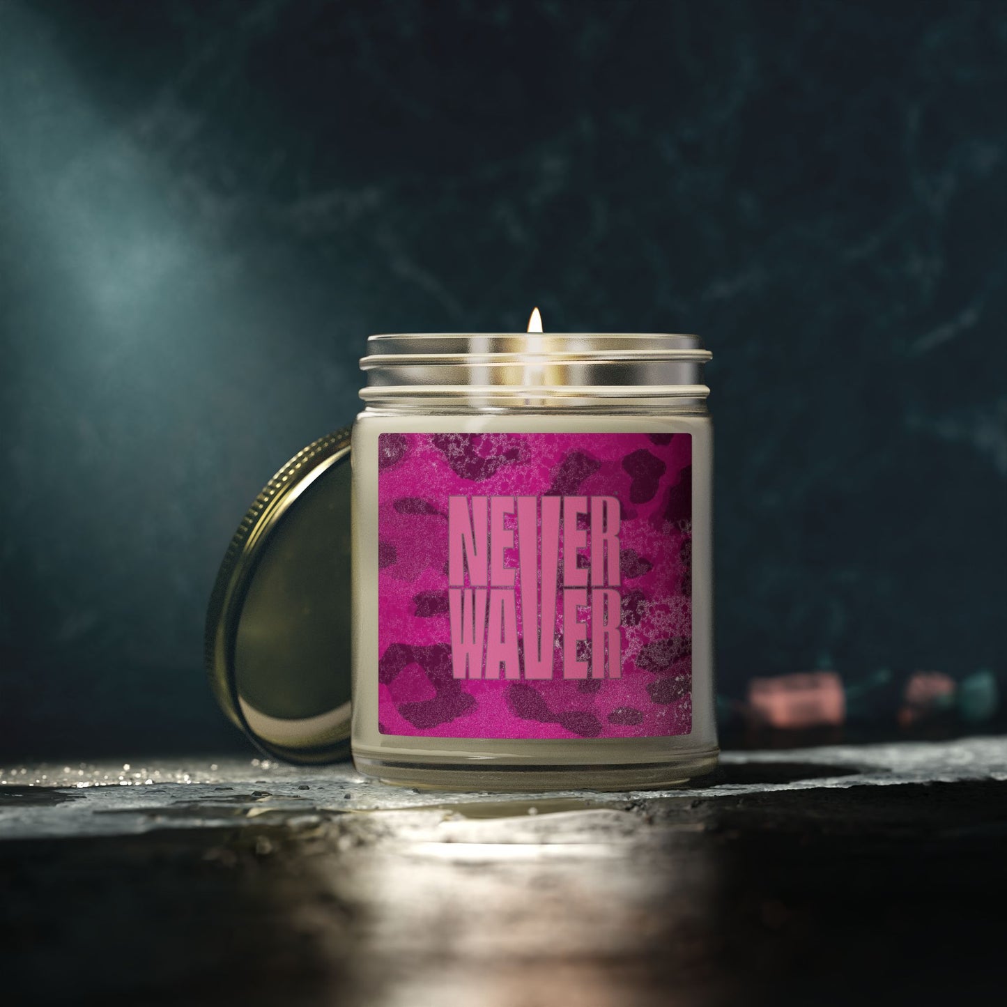 Never Waver Wild Vibes Scented Candles, Coconut Apricot Wax, Eco-Friendly Aromatherapy, Unique Home Decor, Gift for Her, Relaxation Gift