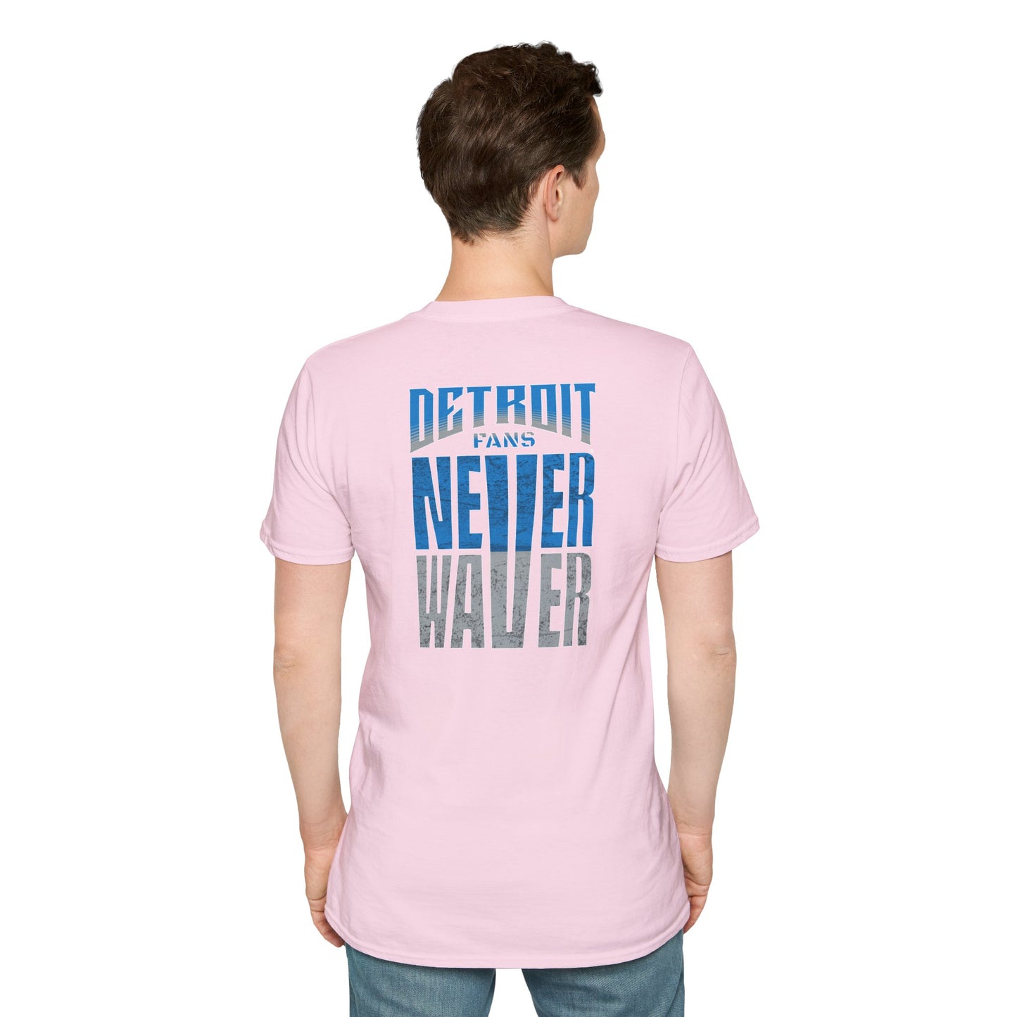 Detroit Fans Never Waver Unisex Softstyle T-Shirt