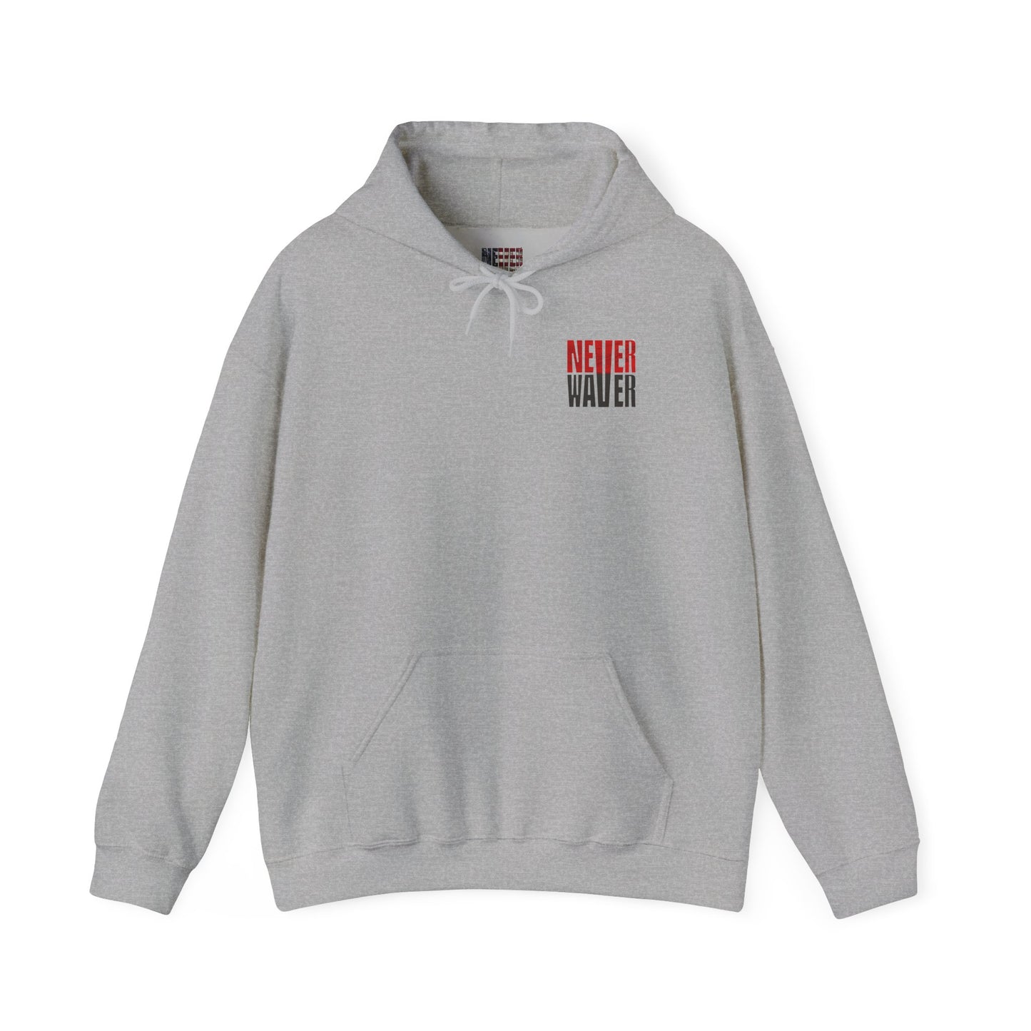 Tampa Bay Fans  Never Waver  w Leopard Football Unisex Heavy Blend™ Hoodie - Perfect for Sports Fans