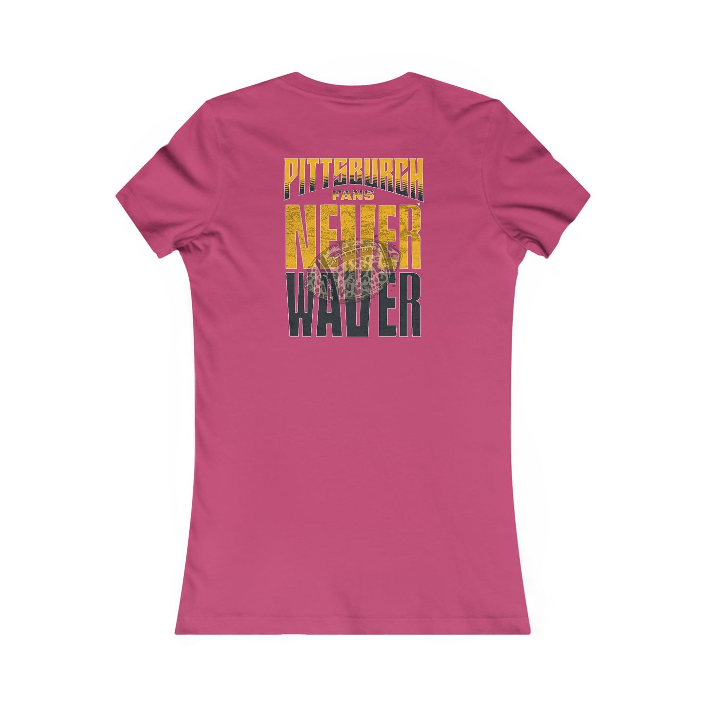 Pittsburgh Fans Never Waver With Leopard Football Women's Favorite Tee