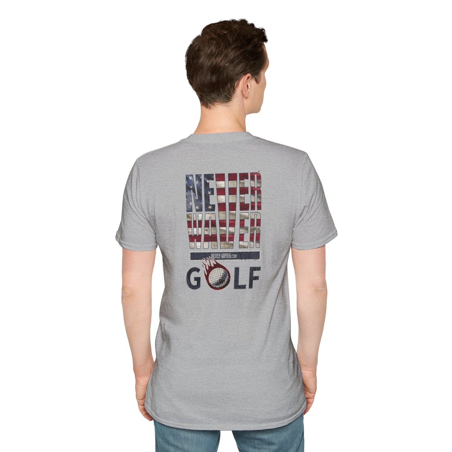 Never Waver Golf Unisex Soft style T-Shirt