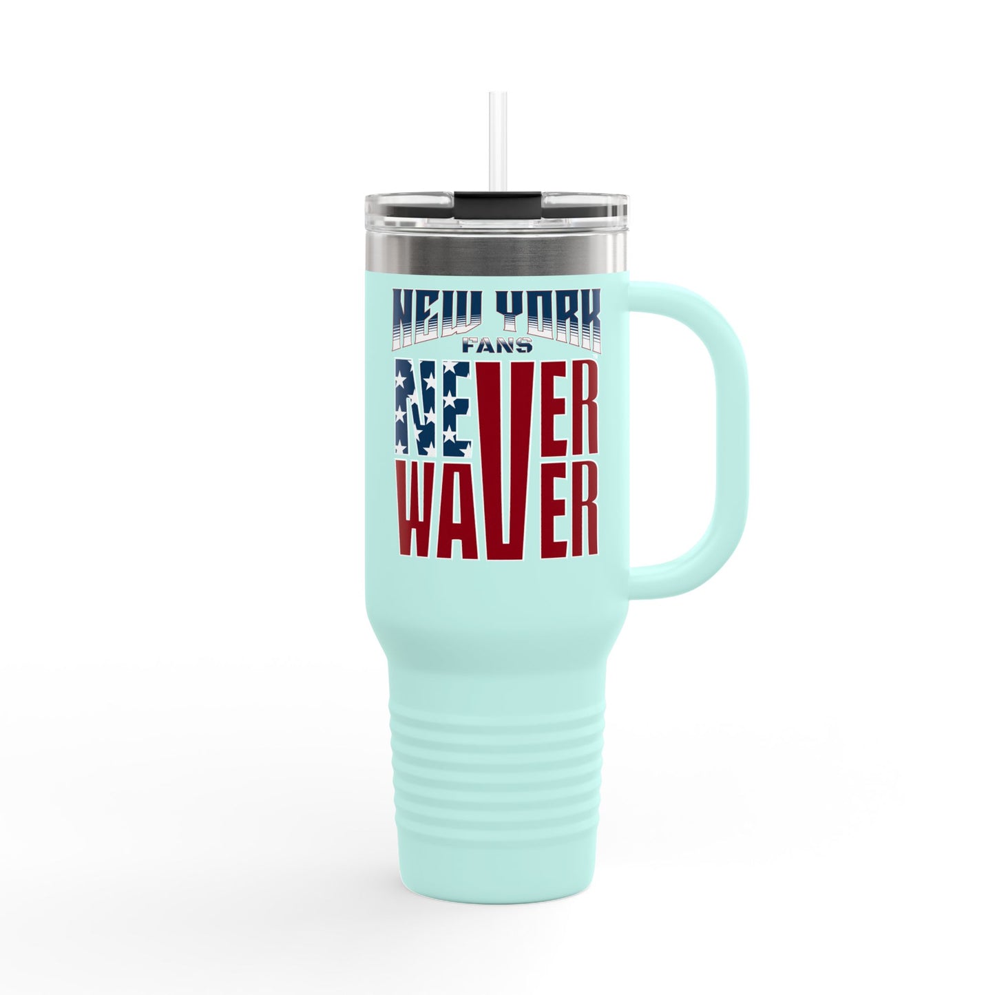 New York Fans Never Waver Insulated Travel Mug, 40oz