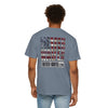 Never Waver Website Unisex Garment-Dyed T-Shirt - Patriotic Graphic Tee