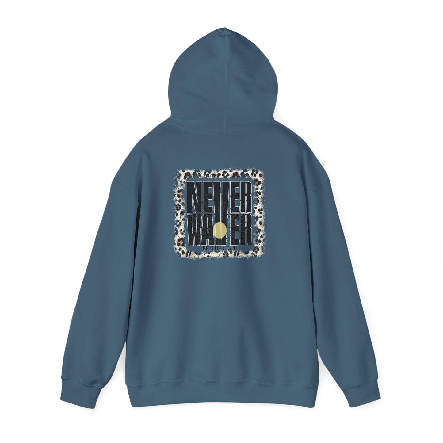 NEVER WAVER Be The Light Unisex Heavy Blend™ Hooded Sweatshirt
