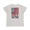Never Waver USA Women's Midweight Cotton Tee